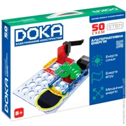 Конструктор Электронный Doka Альтернативная энергия 50 схем (D70711)
