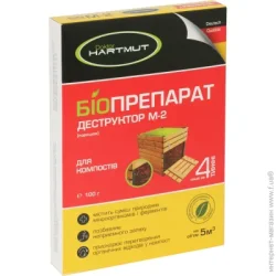 Биопрепарат порошок Doktor Hartmut Биопрепарат-деструктор М-2 для компоста для использования в компостных ямах биотуалета