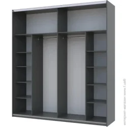 Doros Корпус шкафа-купе G-Кайзер 2200х600x2400 мм графит