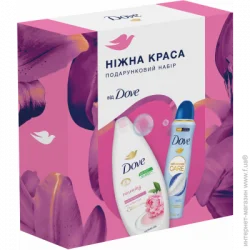 Набір косметики Dove Подарунковий набір для жінок для жінок Ніжна краса Півонія та Рожеве масло