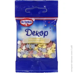 Dr. Oetker Посыпка сахарная Звездочки микс 10 г (5907707057618)