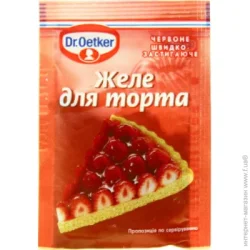 Dr. Oetker Желе для торта красное 8 г (5941132002188)