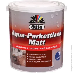Dufa Лак паркетний Aqua-Parkettlack напівмат прозорий 2,5 л