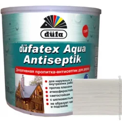 Dufa Просоченняtex Aqua Antiseptik білий шовковистий глянець 0,75 л