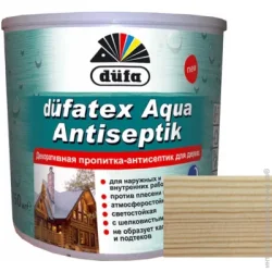 Dufa Просочення Tex Aqua Antiseptik шовковистий безбарвний глянець 0,75 л