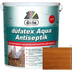 Dufa Просоченняtex Aqua Antiseptik тик шовковистий глянець 2,5 л