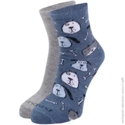 Шкарпетки Duna Комплект шкарпеток 1583 р.23-25 джинс із малюнком 2 шт.