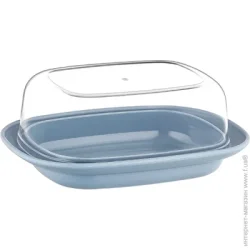 Dunya Plastik Масленка 17,4х12,5х6 см blue