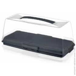 Тортівниця для тортів Dunya Plastik Granite 36,5x17x14 см