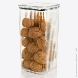 Dunya Plastik Емкость для сыпучих Line 1,75 л 32008-DN-transparent