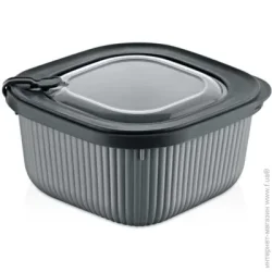 Контейнер пластик Dunya Plastik Контейнер харчовий MicroLine 1,8 л 30903-DN-anthracite