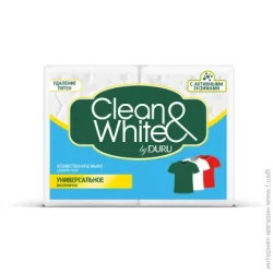 Хозяйственное мыло Duru Clean&White Универсальное 120 г 2 шт./уп.