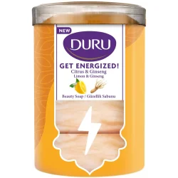 Duru Мыло Get Energized с экстрактом корня женьшеня и ароматом лимона 90 г 4 шт./уп.
