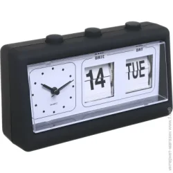 Настольные часы Eagle Часы настольные Calendar 19х6.4х11.5 черный пластик