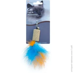 Eastland Игрушка для котов с перьями, дерево, 4*2.2 см (6970115703056)