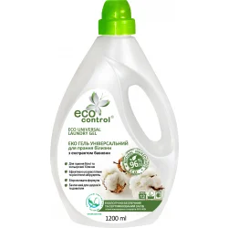 Гель для стирки Eco Control Universal с экстрактом хлопка 1200 мл (4823080005125)
