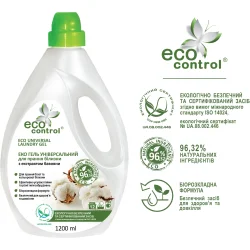 Гель для прання Eco Control Universal з екстрактом бавовни 1200 мл (4823080005125)