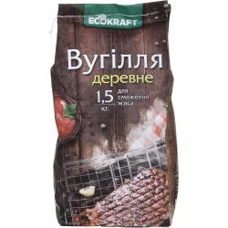 Средство для розжига Ecokraft Уголь древесный 1,5 кг