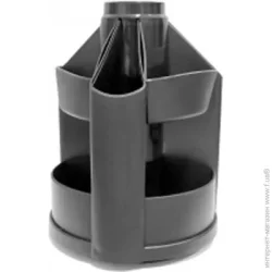 Подставка Підставка настільна В41 Economix, обертається на 360°, пластик, сіра (E32205-10)