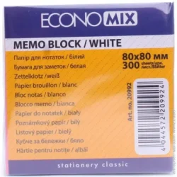 Economix Бумага для заметок 80х80 мм 300 листов непроклеенный