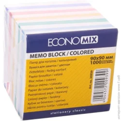 Economix Папір для нотаток Зебра 90 * 90 мм 1000 аркушів E20939