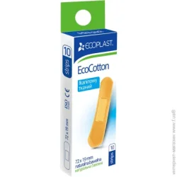 Ecoplast Лейкопластырь тканевых EcoCotton 72х19 мм нестерильные 10 шт.