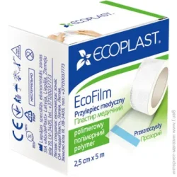 Ecoplast Лейкопластырь водостойкий EcoFilm 2,5 см 5 м стерильные