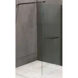 Перегородка (стінка) EGO Стінка душова Walk-in LITE BLACK 1000x1900 мм