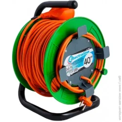 Удлинитель Electraline Удлинитель садовый без заземления 1 гн. оранжевый 40 м 49056