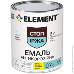 Element Эмаль антикоррозионная темно-коричневый мат 0,7кг