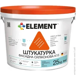 Element Декоративная штукатурка барашек K15 1.5 мм 25 кг /белый