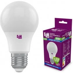 Лампа світлодіодна стандартна ELM 8W E27 4000K 18-0186