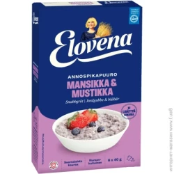 Elovena Каша вівсяна полуниця та чорниця 240 г