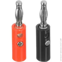 Emt Electronics Штекер радиотехнический Banan (под винт) 2 шт./уп.
