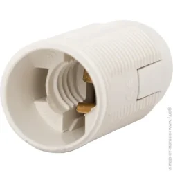 Emt Electronics Патрон электрический ЕМТ с гайкой E14 термопластик белый 22-0117