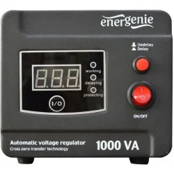 Стабілізатор напруги Стабілізатор напруги Energenie Стабілізатор напруги 230 В, 1000 ВА EG-AVR-D1000-01 релейний , підлоговий