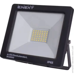 E.Next Прожектор светодиодный e.LED.flood.stand.30.6000 30 Вт IP65 черный l0790003