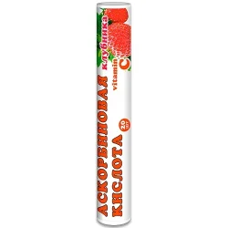 Enjee Витамины аскорбиновая кислота со вкусом клубники в таблетках 3,0 г туба №20
