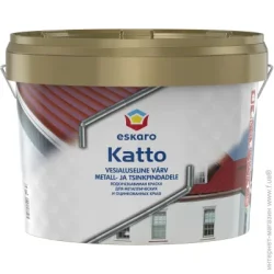 Эмаль Eskaro Краска для крыш Katto Белый мат 2,7л 3,63кг