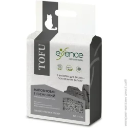 Наповнювач Essence Гігієнічний наповнювач для котячого туалету, гранула 1-4 мм, тофу, з вугіллям, 6 л