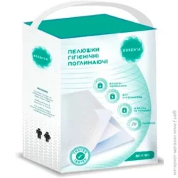 Essenta+ Пелюшки одноразові 30 шт. 60х90 см білий