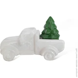 Сувенір Eterna Статуетка авто з ялинкою 1414 11х16х8,5 см білий