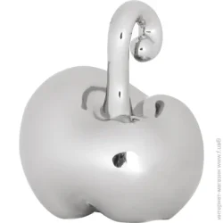 Декоративные фигурки и статуэтки Eterna Декор яблоко 7,5х9х6,5 см серебряный