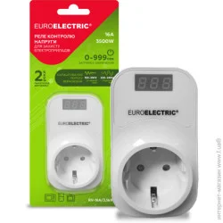 Реле напряжения Euroelectric RV-16A/3,5kW в розетку