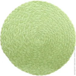 Eurogold Коврик для сервировки круглый 38 см зеленый полипропилен