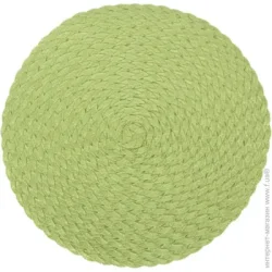 Eurogold Коврик для сервировки круглый 38 см белый полипропилен