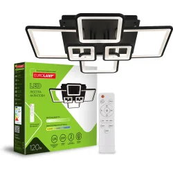 Eurolamp Люстра потолочная 120 Вт LED-модуль черный LED-LS-120-M21(black)