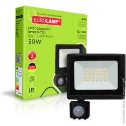 Eurolamp Прожектор светодиодный 50 Вт IP65 черный LED-FL-50/65(sensor)