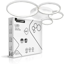 Eurolamp Люстра світлодіодна коло A42 білий LED-LR-120-A42(white)