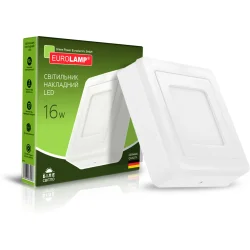 Eurolamp LED Светильник квадратный накладной 16W 4000K (LED-NLS-16/4)